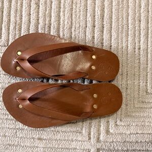 Kiwi Brown Leather Sandals-PERFECT CONDITION